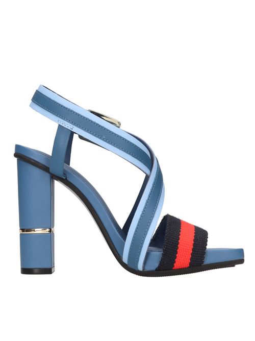 Sandali in pelle e tessuto TOMMY HILFIGER | FW0FW07067BLU-ROSSO